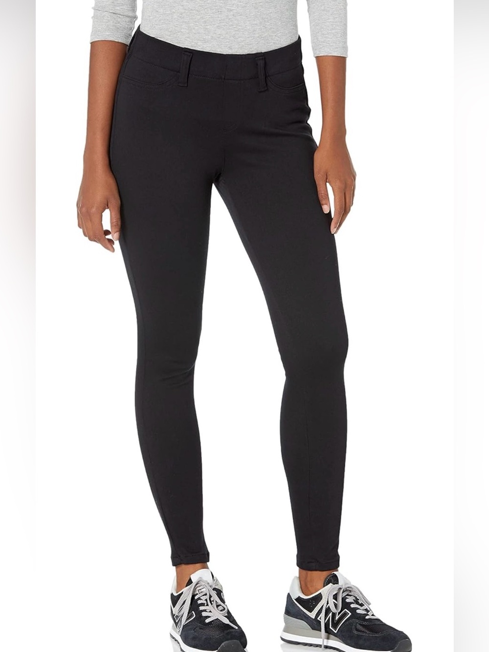 Amazon Essentials Women's Pull-On Stretchy Knit Jegging in Black size XXL Long